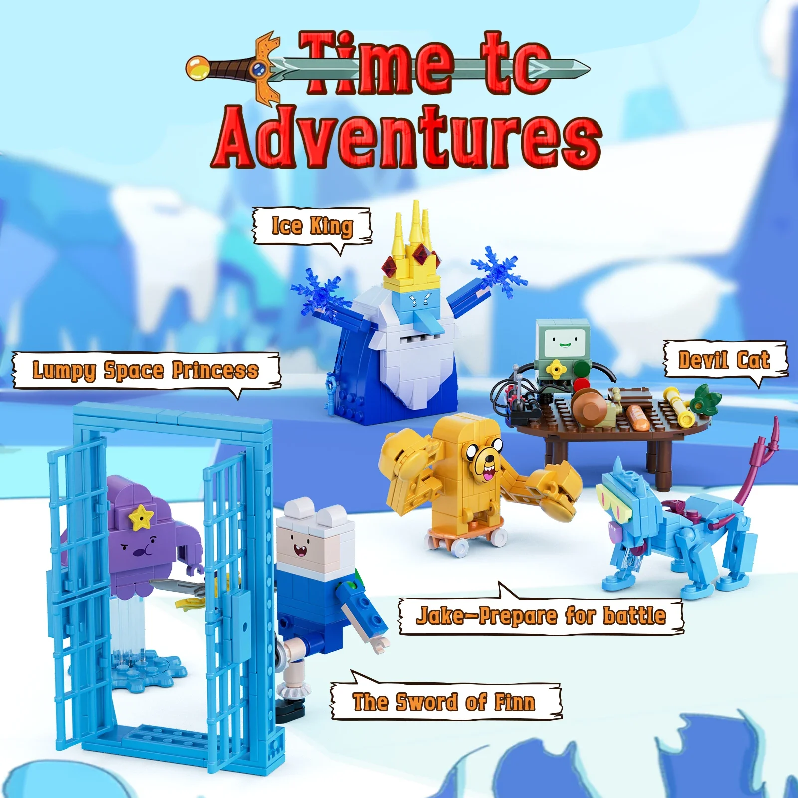 Adventures Times Figures Monster Building Block Set Ideas Animation Toys Boys and Girls Gifts