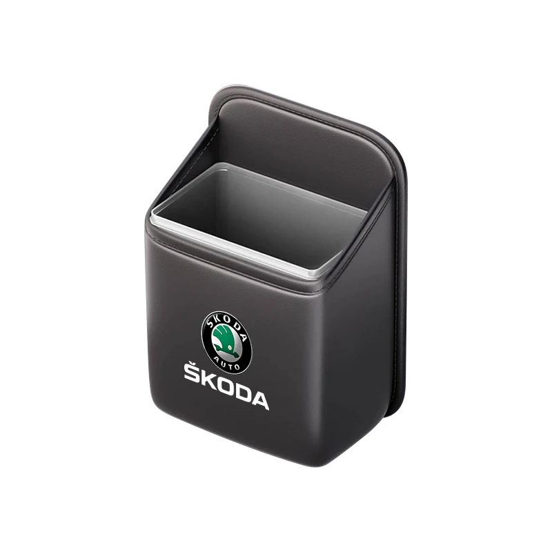 

Large Capacity Car Interior Trash Can Debris Storage Box Organizer For Skoda Octavia Rapid Kodiaq Superb