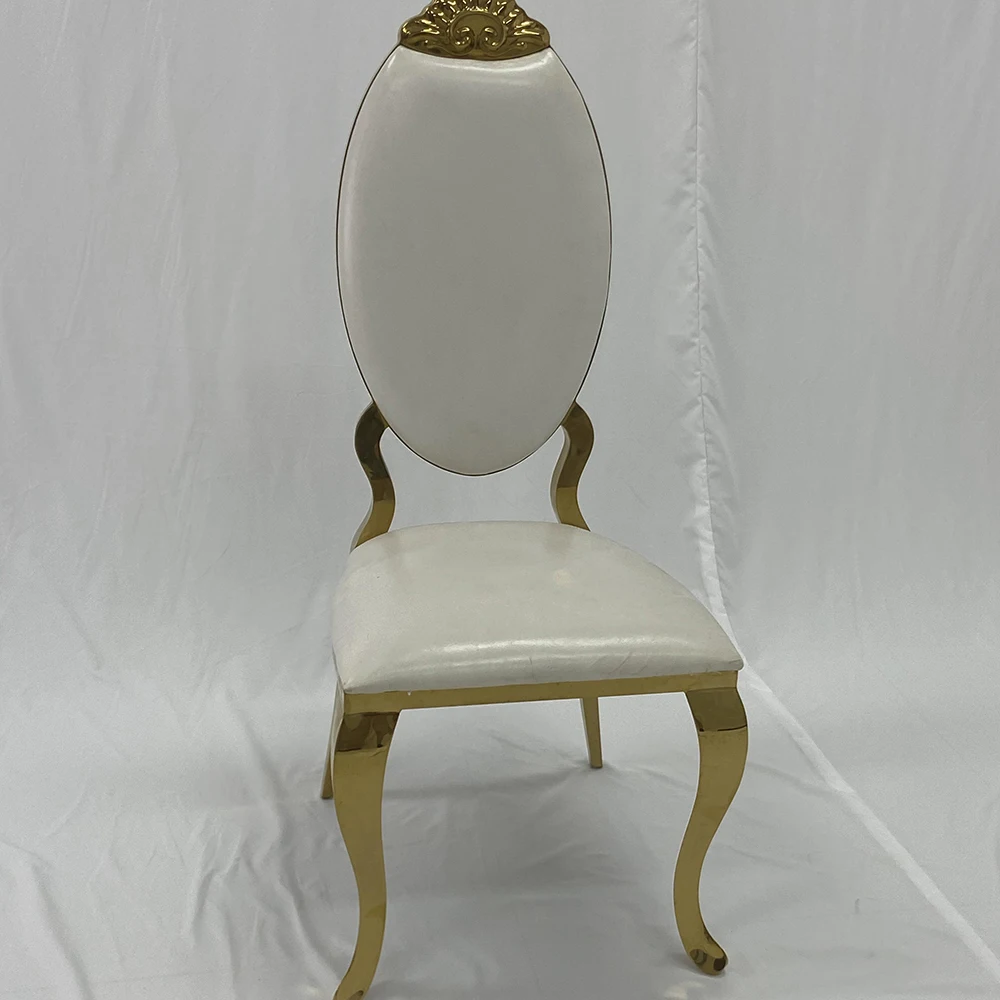 TOP Stainless steel gold stackable luxury louis events hotel banquet wedding chairs for decor hall restaurant reception