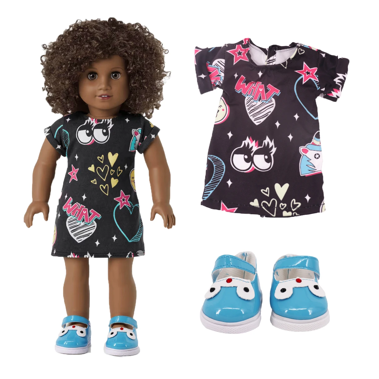 สาวอเมริกันขนาด 18 นิ้วและอุปกรณ์เสริมตุ๊กตาทารกเกิดใหม่ขนาด 43 ซม. คอลเลกชันฤดูใบไม้ผลิ ของขวัญสําหรับทารกที่สมบูรณ์แบบสําหรับรุ่นของเรา