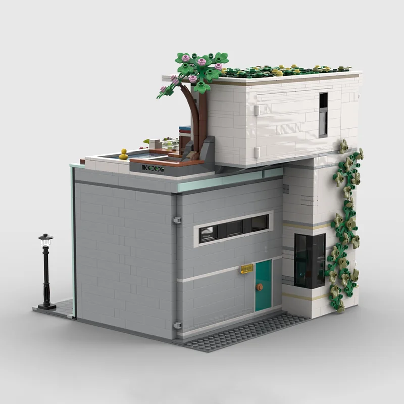 وحدات بناء المدينة Moc قوالب بناء وحدات تسلق الصالة الرياضية والشقة التكنولوجيا كتل عيد الميلاد لتقوم بها بنفسك لعبة هدية البناء #6