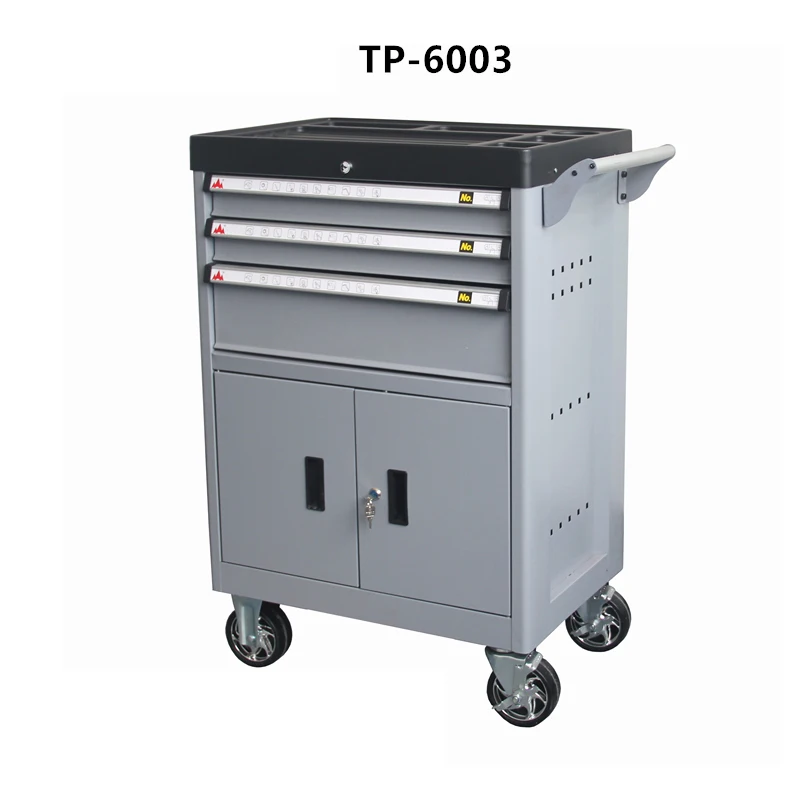 Tool cart tool cabinet widened high auto repair multifunctional mobile cart drawer type double door