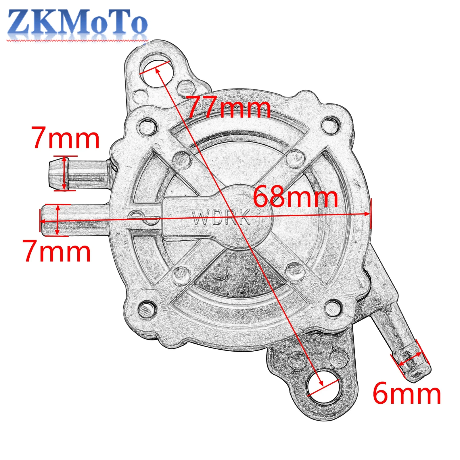 Motorcycle Outlet Vacuum Fuel Pump Assembly Compatible For GY6 50cc 125cc 150cc 250cc ATV Go Kart Scooter For Honda Dio50 50cc