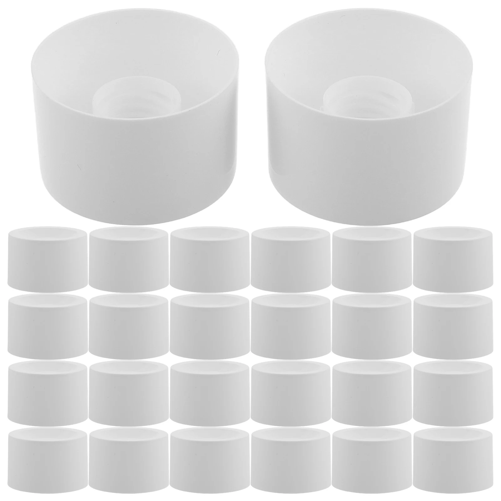 Tampas de substituição para limpeza facial, 100 peças, 38mm, garrafas de pasta de dente, à prova de vazamento, dispensador de plástico durável, tampas de banho para casa