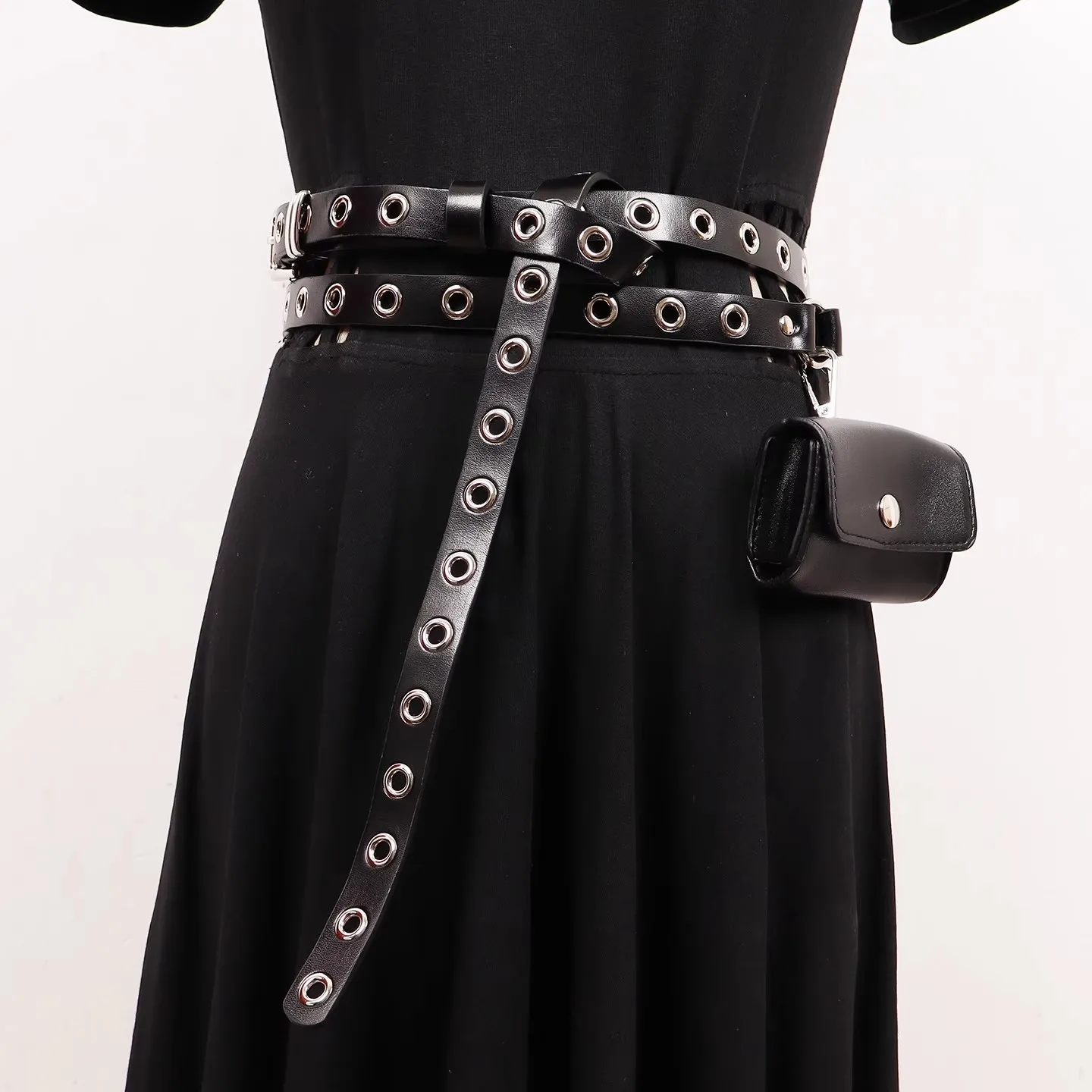 Women's Runway Fashion Genuine Leather Black Bag Cummerbunds Female Dress Corsets Waistband Belts Decoration Wide Belt R3138