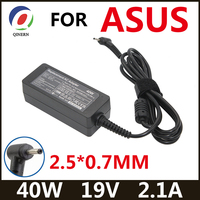 19V 2.1A 40W 2.5*0.7mm Laptop Charger Adapter For ASUS Eee 1001PX B D 1005HA B E 1001PQD 1015PX 1008 HA X101CH 1201 1025 1215B