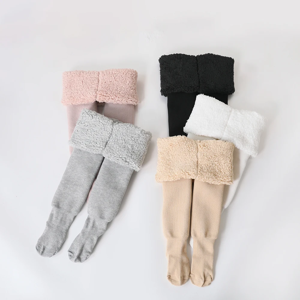 4-10Years Winter Thick Children\'s Tights For Girls Fashion Kids Pantyhose Snow Keep Warm Baby Girl Tights 2022 New Accessories