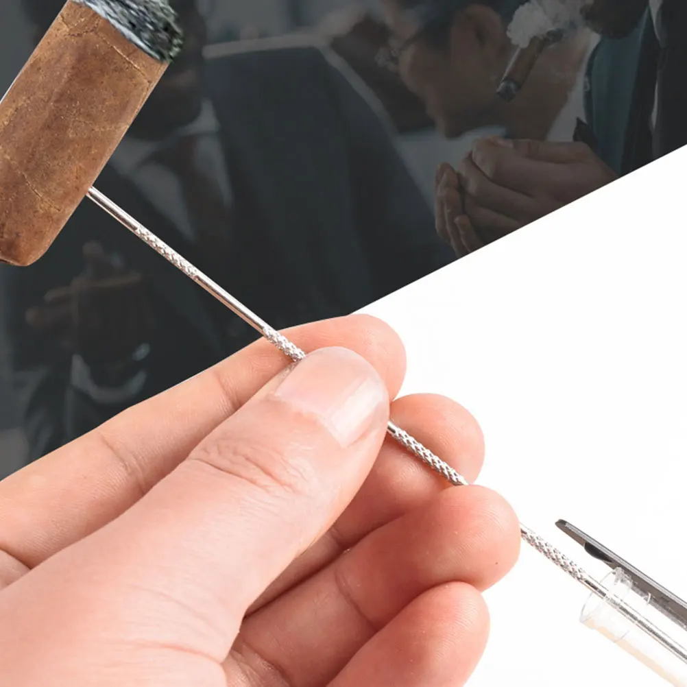 

2pcs Stainless Steel Punch Cutter Draw Enhancer Tool Durable Precision Punching Ergonomic Multifunctional Needle Tools