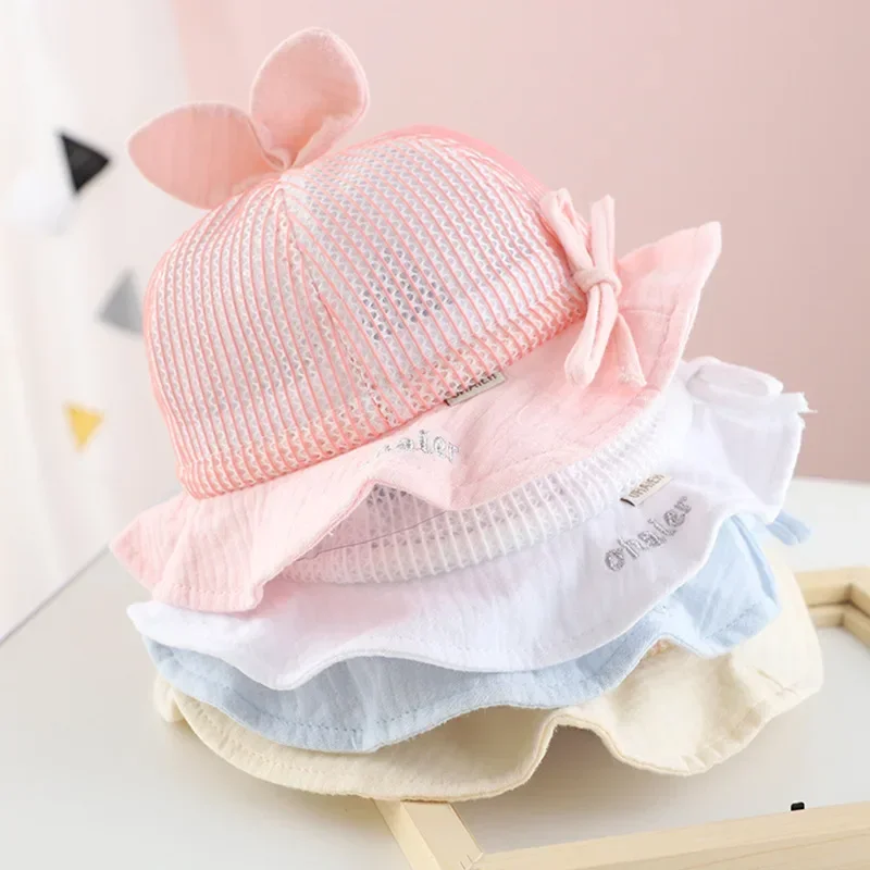 용수철 귀여운 아기 태양 모자, 하트 프린트, 소년 소녀, 여름 야외 어린이 파나마 모자, 유아 비치 모자, 비니