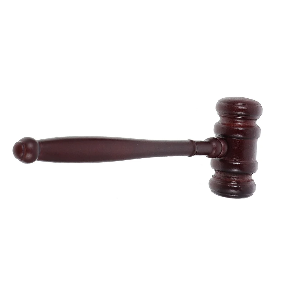 

Gavel Hammer Judge Wooden Toy Auction Lawyer Costume Mallet Law Prop Wood Toys Justice Courtroom Gavels Play Block Cosplay