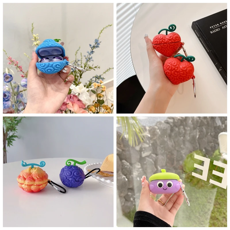 Cute Fruit 3D Earphone Case for Samsung Galaxy Buds Live /Buds Pro / Buds2 /Buds 2 Pro Case Bluetooth Earphone Cover