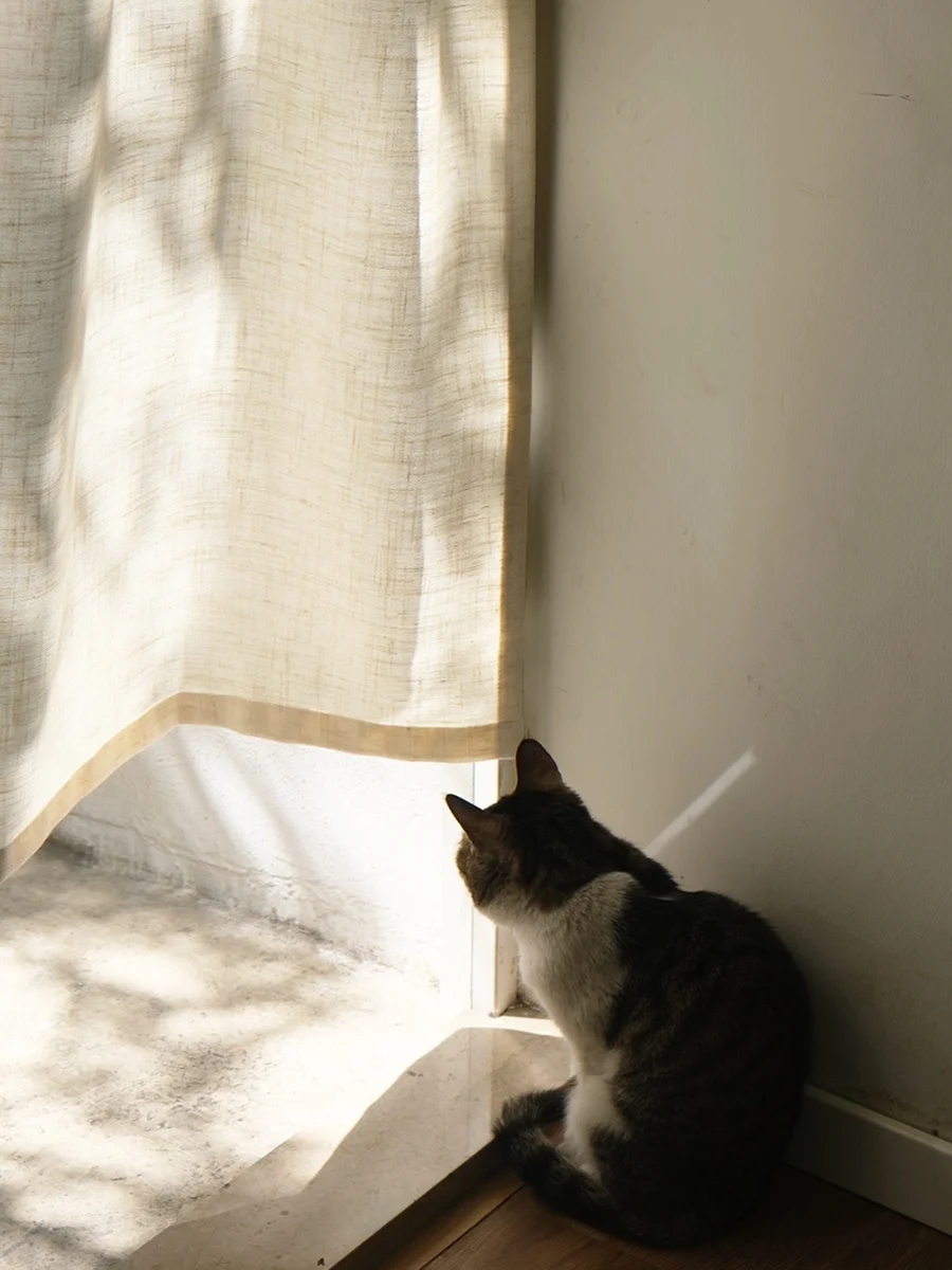 

Hegaly Linen Texture Door Curtain Light Beige f Curtain Nordic Sle Simple Japanese Partition Curtain Home Fabric