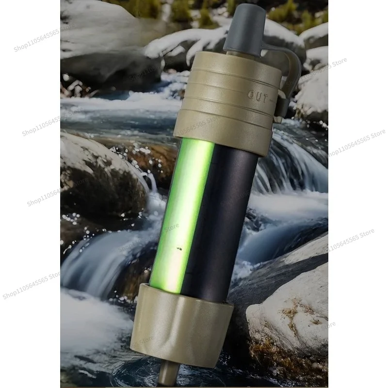 For Soldier Outdoor Water Purification Straw Gravity Water Purification Bag Portable Filter L630