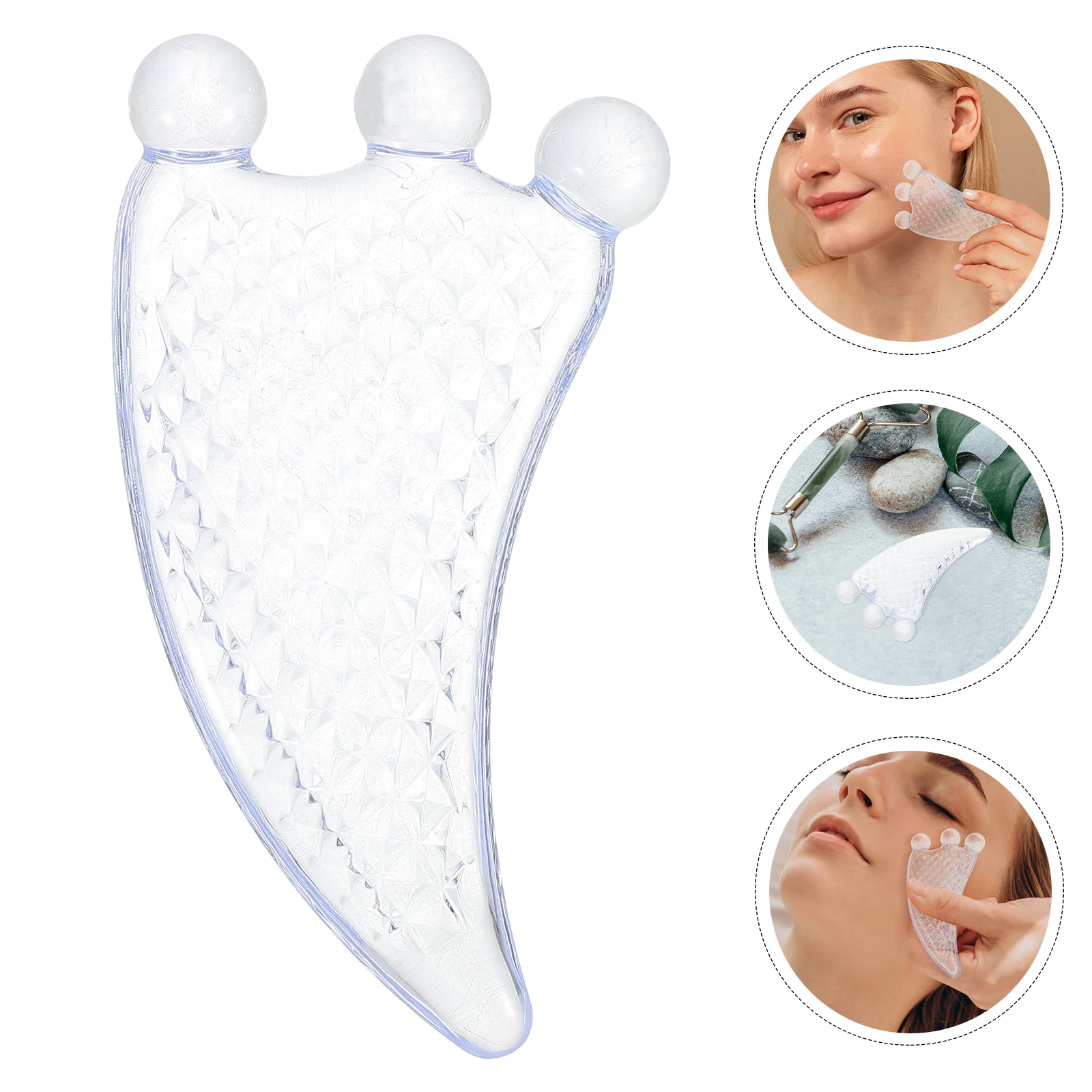 Facial Beauty Tools Guasha for Face Scraping Plate Massager Massaging Board Scraper