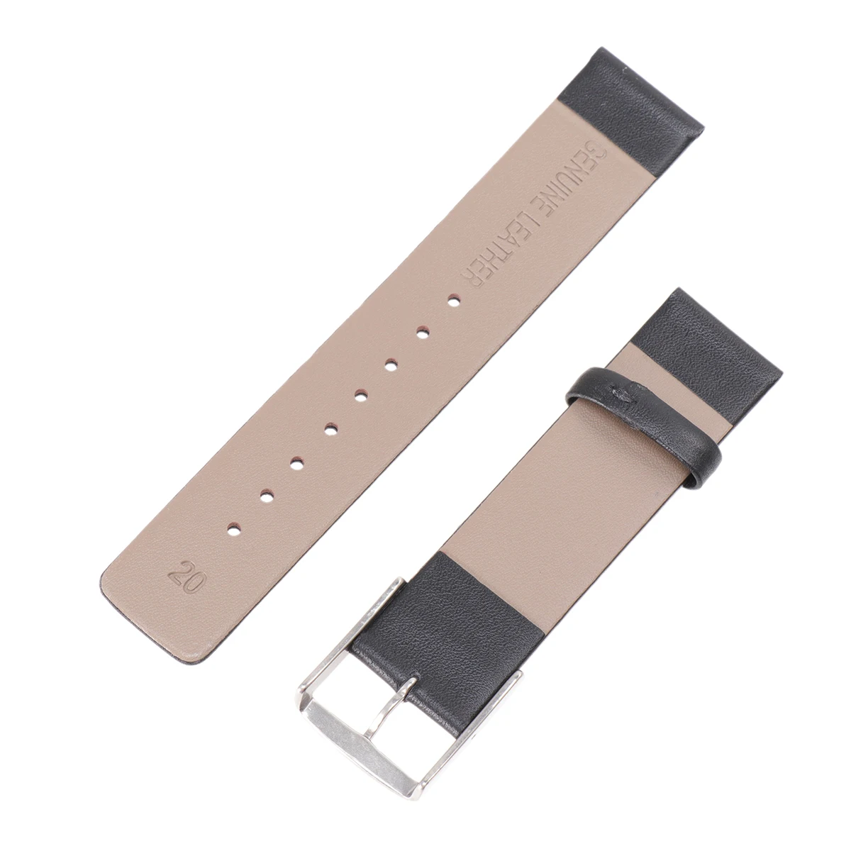 

Watch Strap Ultrathin Watch Strap Watch Replacement Strap Compatiple for Watch (20mm Black)