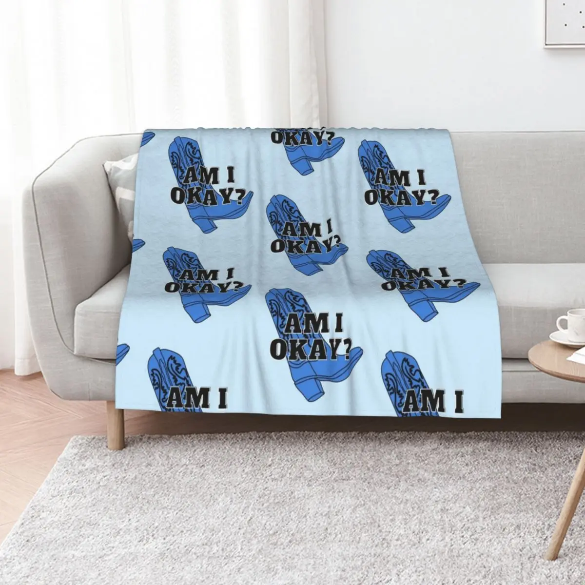 

Megan Moroney- Am I Okay Throw Blanket Hairy Soft Big Luxury wednesday Blankets