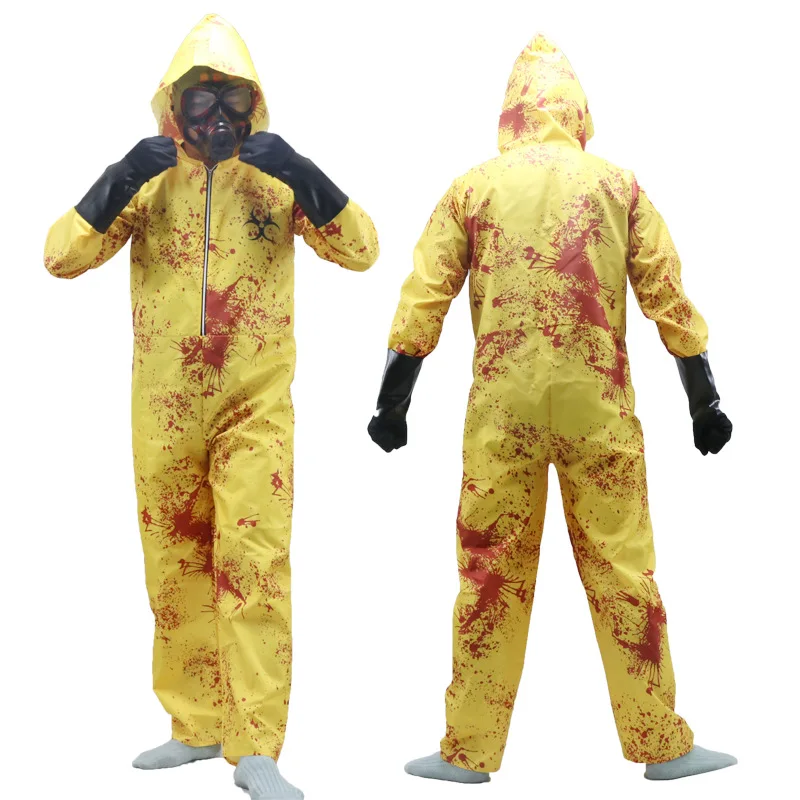 

Halloween Resident Evil Mutated Infected Parent-Child Costumes cos Gas Masks Horror Zombie Clothes