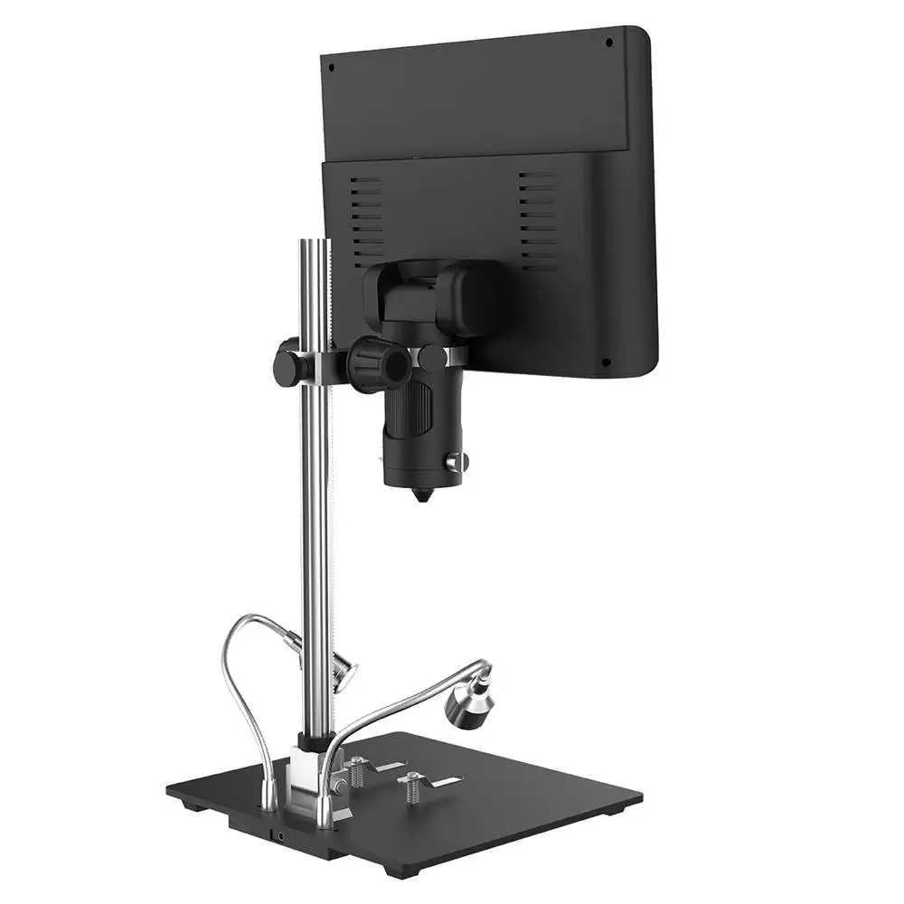 

Подходит для пайки, две линзы, 4-кратное увеличение, профессиональный микроскоп, 10-дюймовый ЖК-дисплей, светодиодная лампа, цифровой микроскоп AD209