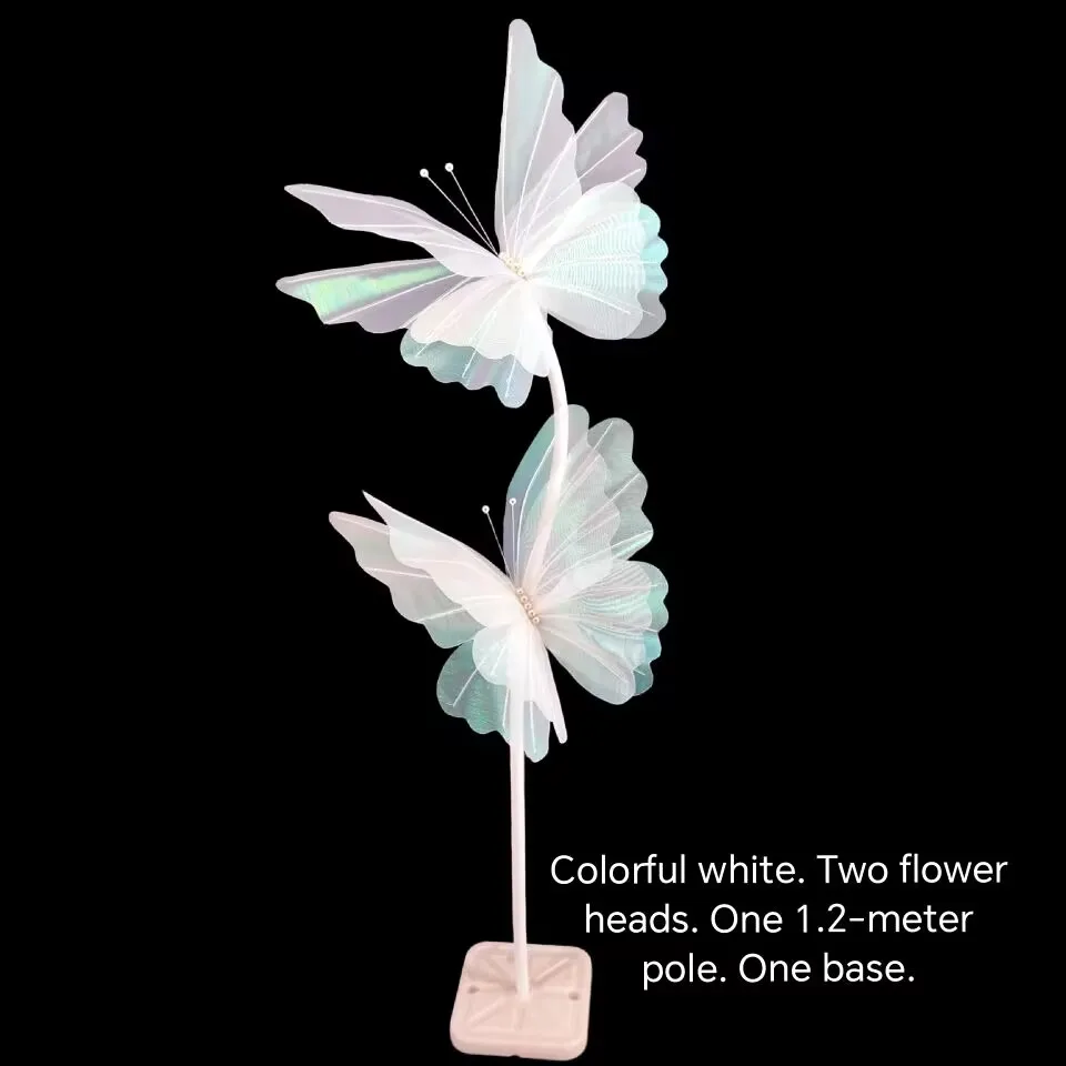 Full Set Of Simulated Three-Dimensional Butterfly 50cm Floor-Standing Outdoor Wedding Engagement Holiday  Decoration Road Flower