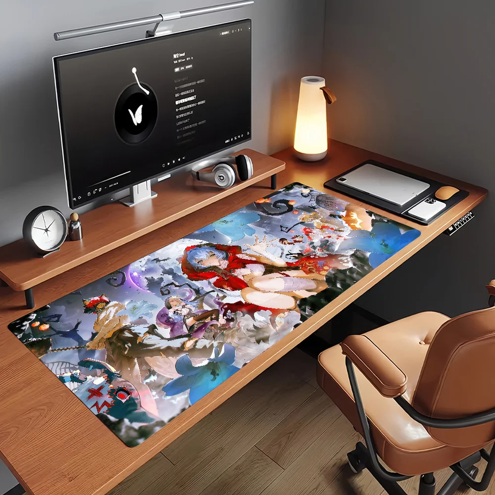 Lucia Elowen Game Zenless Zone Zero Mouse Pad Non-slip Rubber Gamer Balance Computer Mat Decoracion Deskmat Laptop Office Large