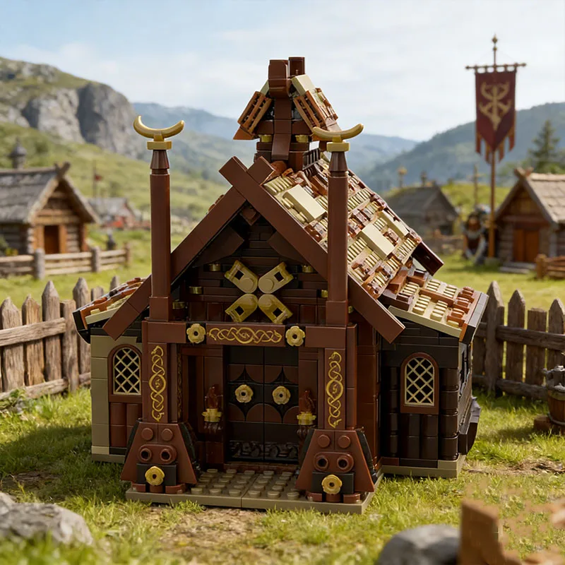 Juego de Batalla de Estrellas de 960 Piezas de Wooden House MOC, Bloques de Construcción Modulares Personalizables, Tecnología Simple, Juguete DIY para Niños, Regalo de Cumpleaños