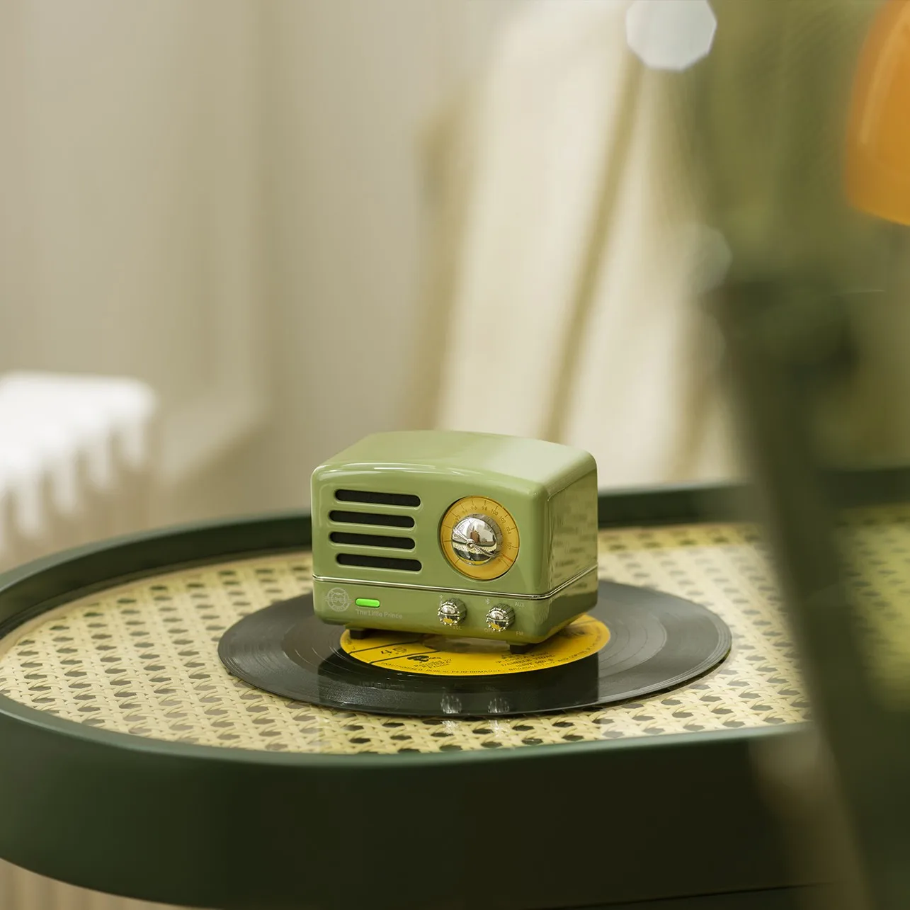 MUZEN Little Prince OTR Green Speaker FM Radio Retro Bluetooth Wireless Music Metal Player MW-2A Gift Box