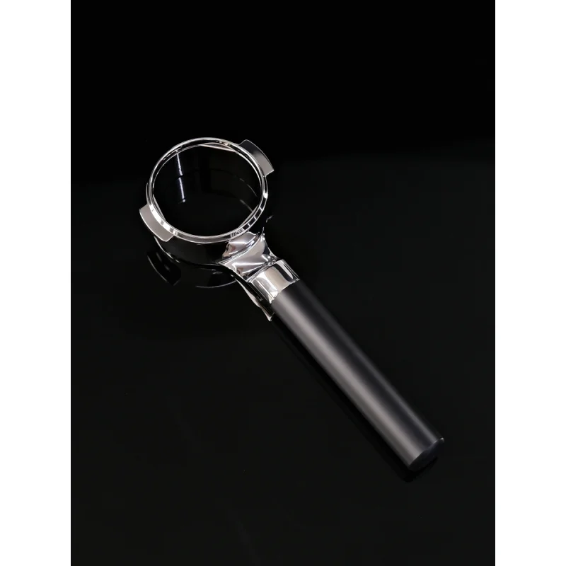

For MisChief prank new black flat bottomless coffee machine handle for E61 matte black pom