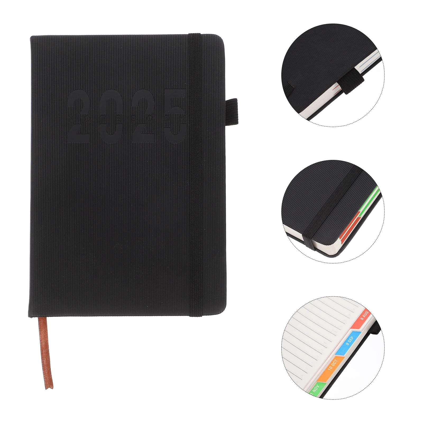 

Daily Planner Undated Agenda Book Blank Calendar Notebook Schedule Book Refillable Binder Calendar Journal English