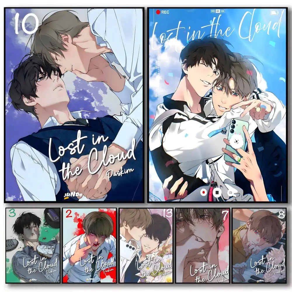 Manhwa lllLost In The Cloudssss Poster High-definition  poster stickers, suitable for bedroom, living room, home decoration