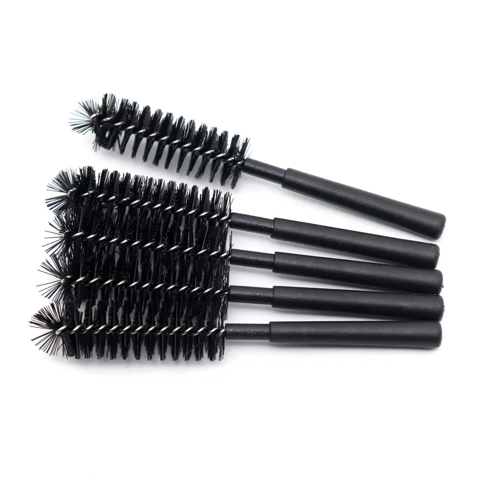 5pcs/lot Rubber Handle Drip Tip Cleaning Brushes Tools For Shisha Glass Tube Metal Cleaning Brush 70mm Tool