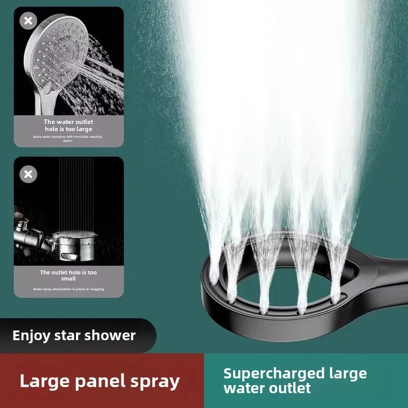 Bathroom Shower Head Spray Nozzle Hollow Out Shower Enhancement Home Use Bathroom Shower Water Heater Bathing Lotus Flower Sun