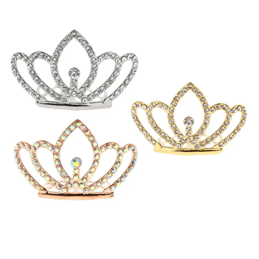 Wedding Tiara Crown Mini Rhinestone Headpiece Princess Bridal Jewelry for Girls Prom Pageant Banquet Ceremony