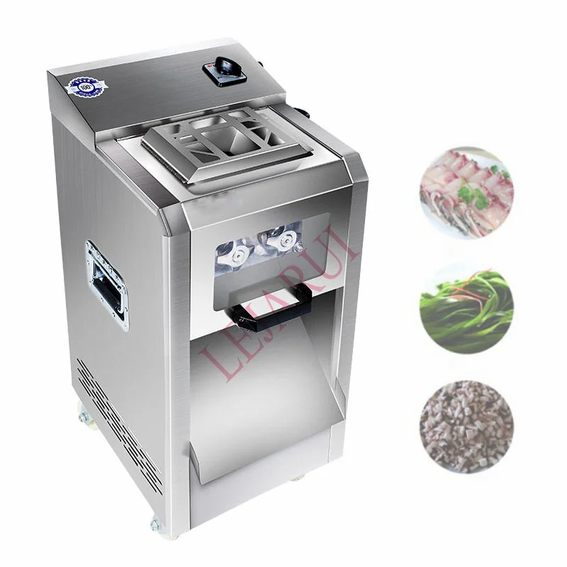 

Stainless Steel Meat Cutter Machine Chicken Slice Strip Shredded Diced Shape Machine Raw Pork Cutting Blade Thick Grinder