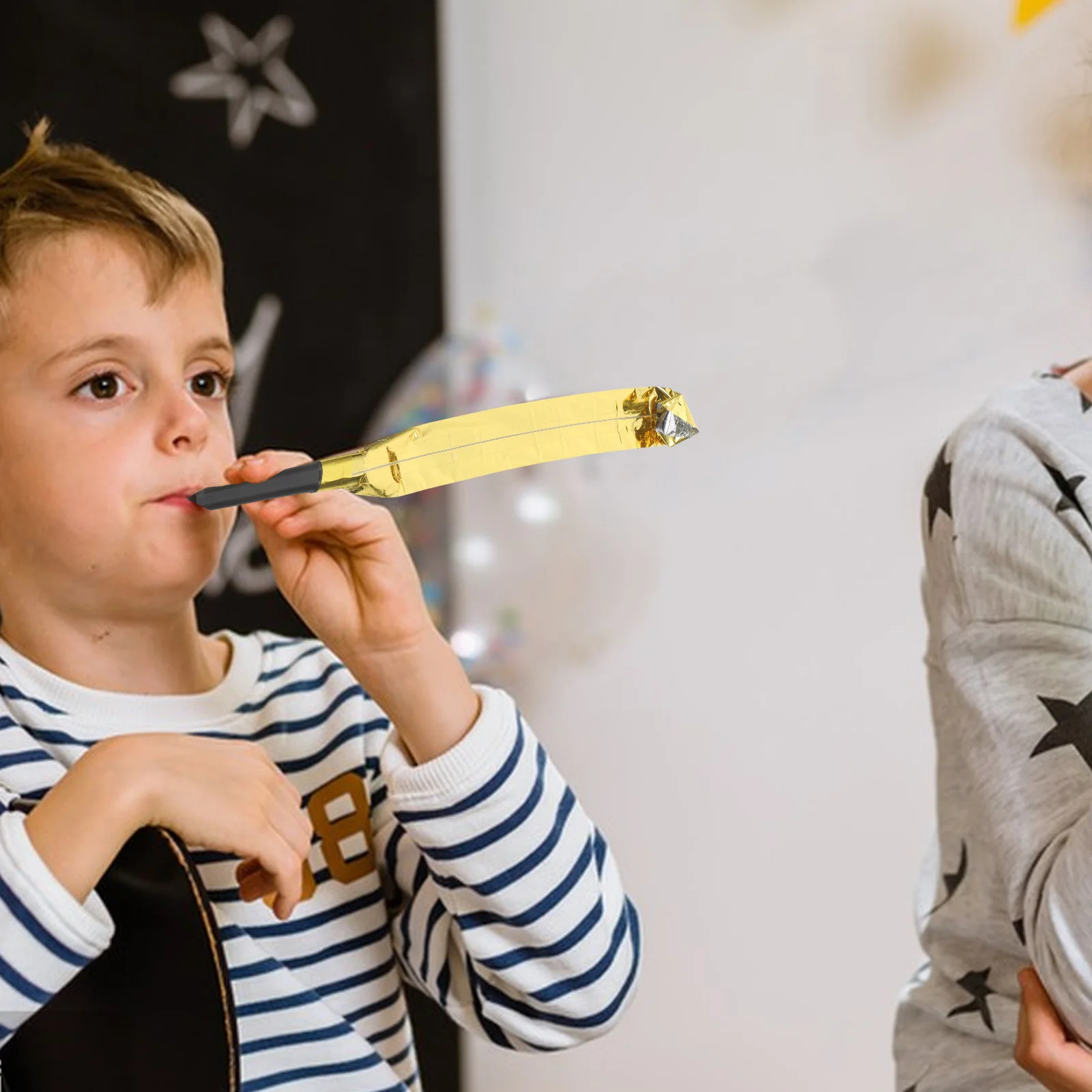 

100pcs Party Blower Noise Makers Birthday Blowouts Fun Whistles Noisemakers Decorative Horns For Celebration Wedding New Year