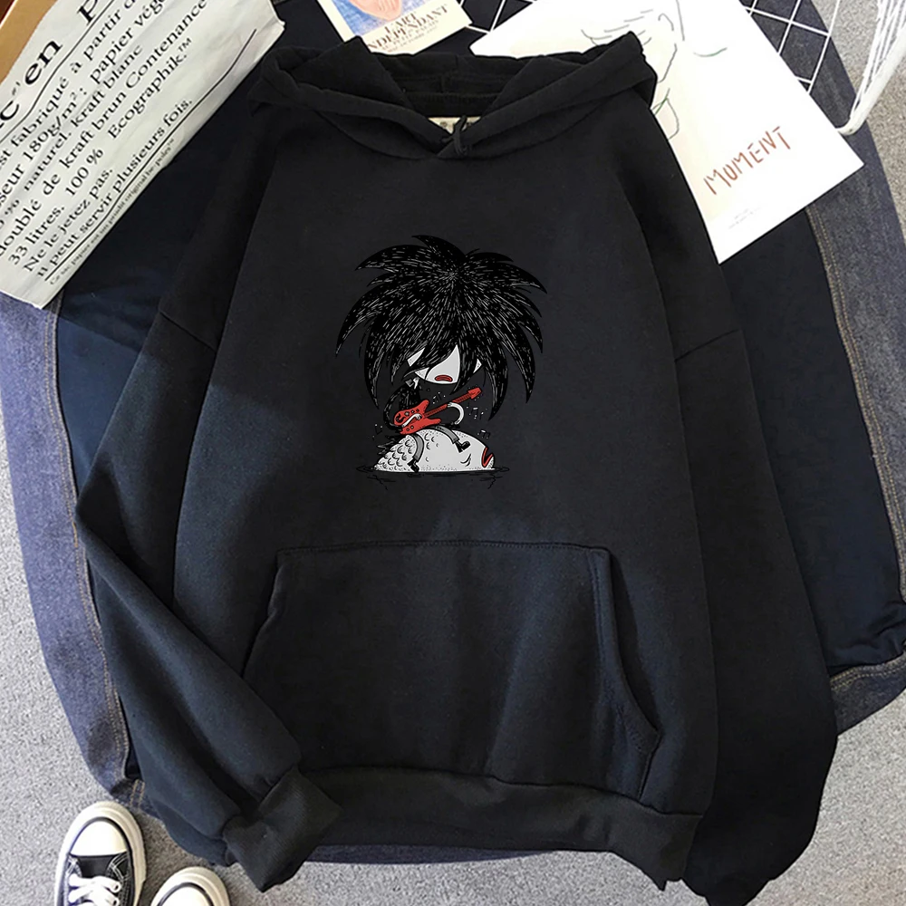 The Cure Robert Smith Hoodies Cartoon Casual Long Sleeve Mens Sweatshirts Printing Clothes Hip Hop Music Band Graphic Pullovers