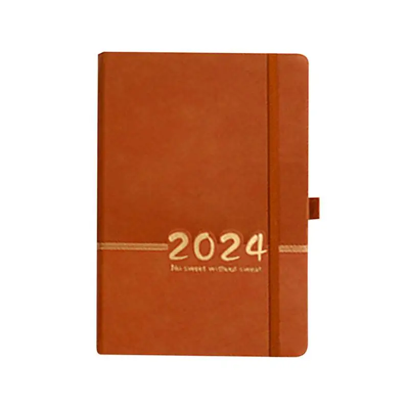 週次および月のプランナーノートブック、a5の裏地付きジャーナル、ファミリープランナー、クリエイティブな色、月次計画、カレンダー2024