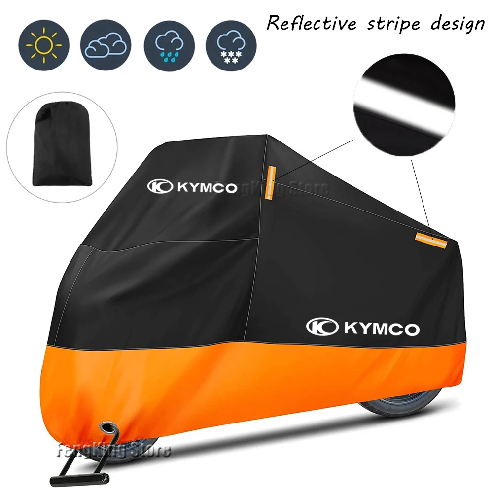 

Motorcycle Cover Waterproof Outdoor Rain Dustproof UV Protector Covers For KYMCO Xciting 250 300 400 AK550 CT250 CT300 S400