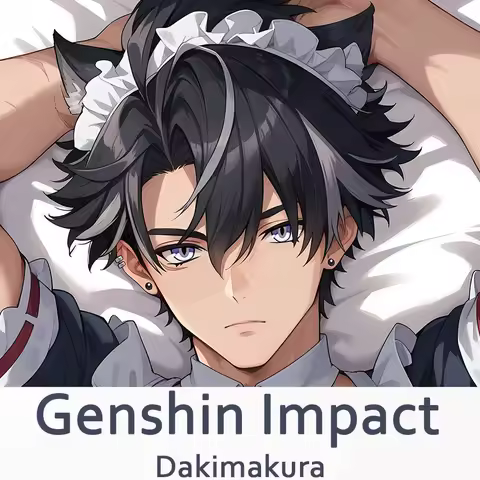 Genshin Impact Wriothesley Dakimakura 2WAY Hing Body Case Anime Pillow Cushion Cover