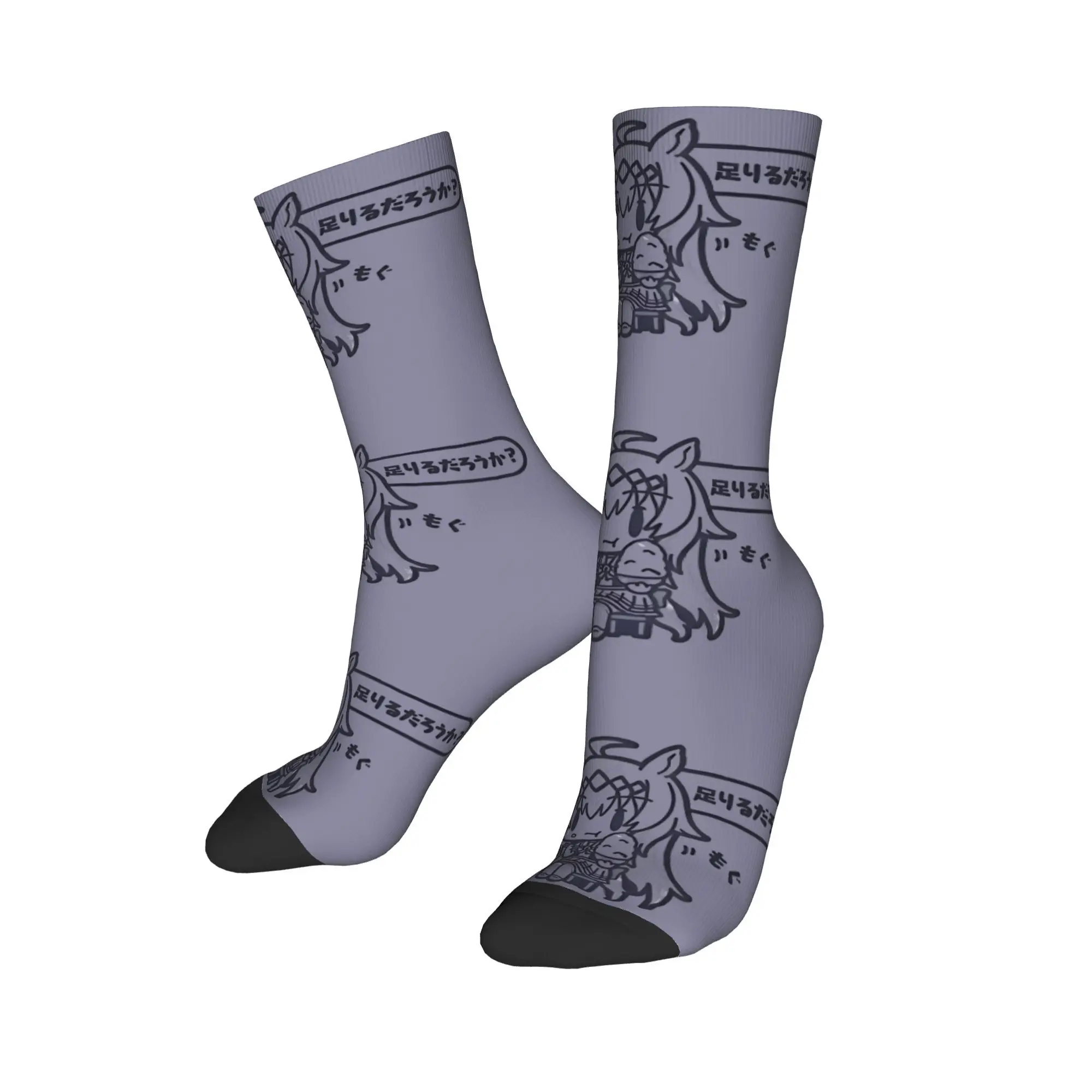 Uma Musume الجوارب جوارب الرجعية الخريف المضادة للانزلاق الرجال الجوارب جودة تصميم الدراجات الجوارب