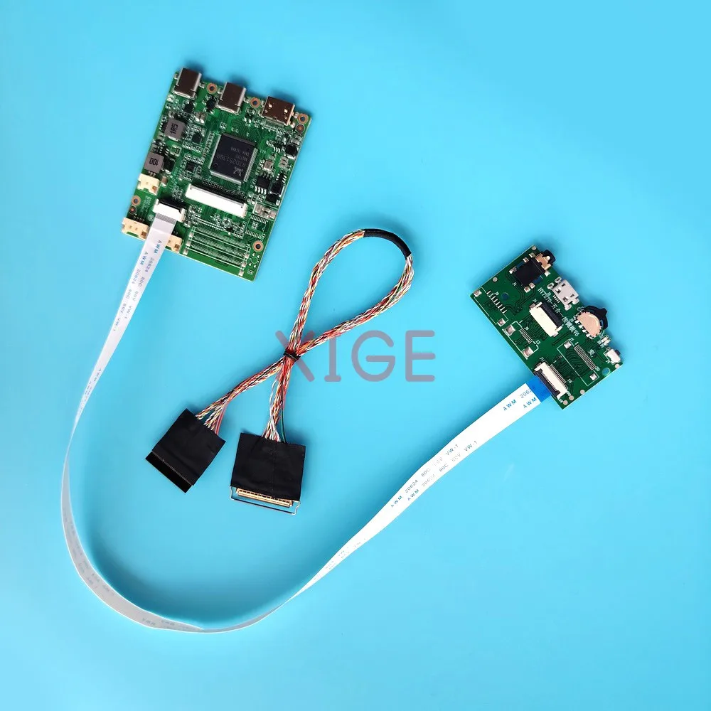 

DIY комплект для LTN173KT02-801/D01/H01/L01 LVDS 40-контактный 17,3 "1600x900 Mini-HDMI USB-C TYPE-C плата драйвера матричного контроллера ноутбука