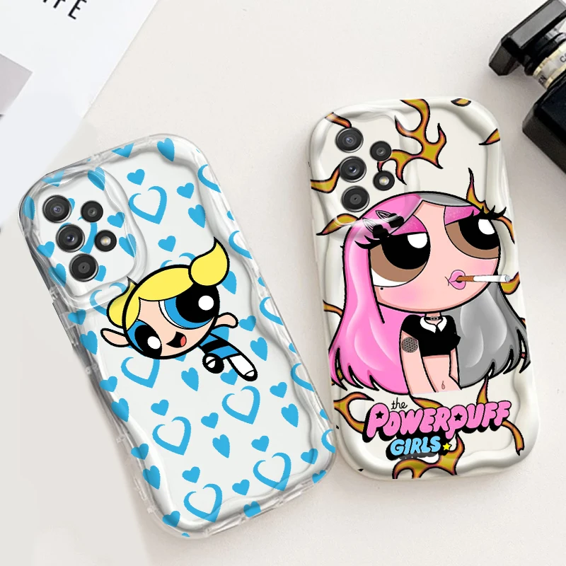

T-The P-Powerpuffss G-Girls Cool For Samsung A55 A54 A53 A52 A35 A34 A33 A32 A25 A24 A23 A22 A21S A15 A13 A14 5G Wave Oil Soft