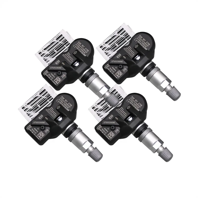 4PCS Tire Pressure Sensor Monitoring System TPMS 5Q0907275B For AUDI RS3 BENTLEY Bentayga PORSCHE VOLKSWAGEN Beetle Golf Eos