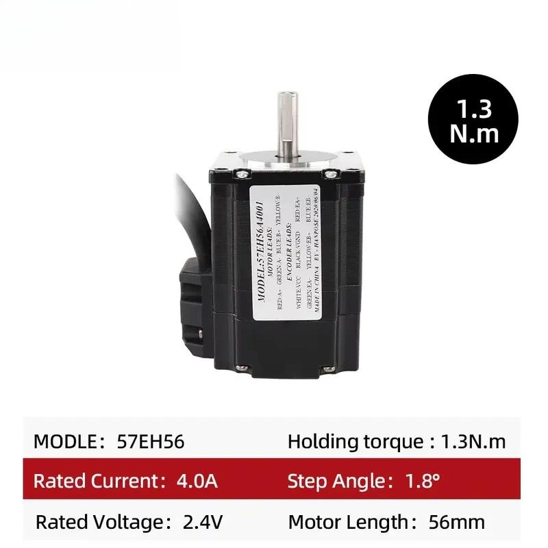 57CME13 4.0A servo stepper motor 57EH56A4001 closed-loop motor engraving 1.3N.m encoder 2-phase CL57 drive stepper motor nema