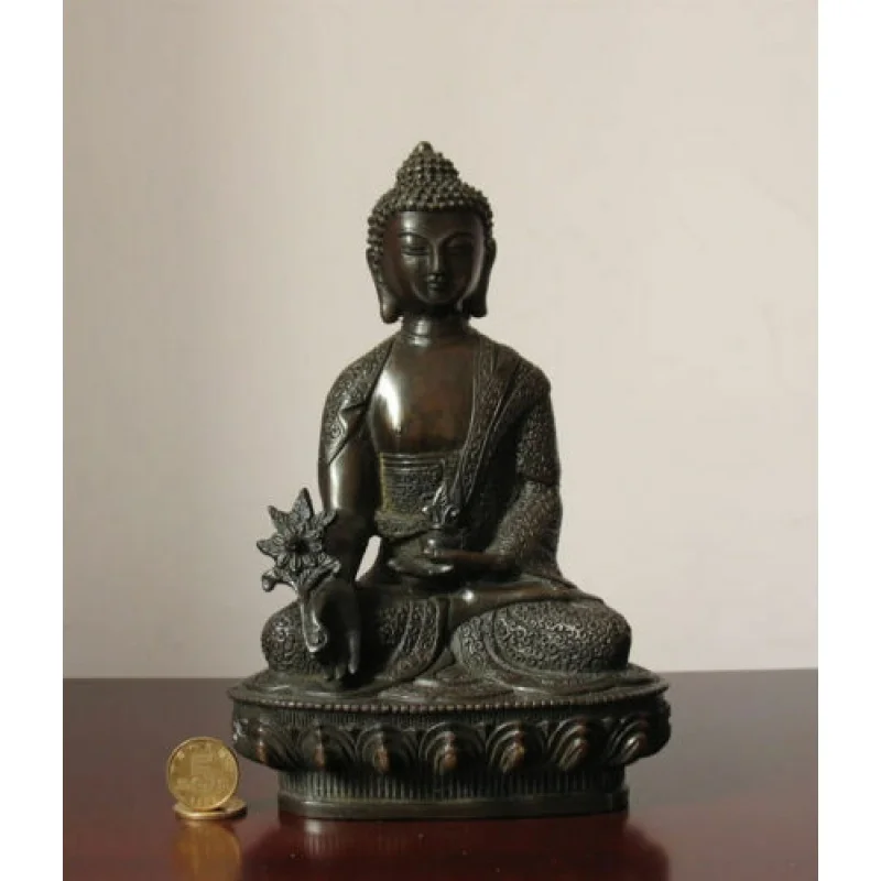 

Tibet Tibetan Buddhism Bronze Medicine Buddha Old Statue