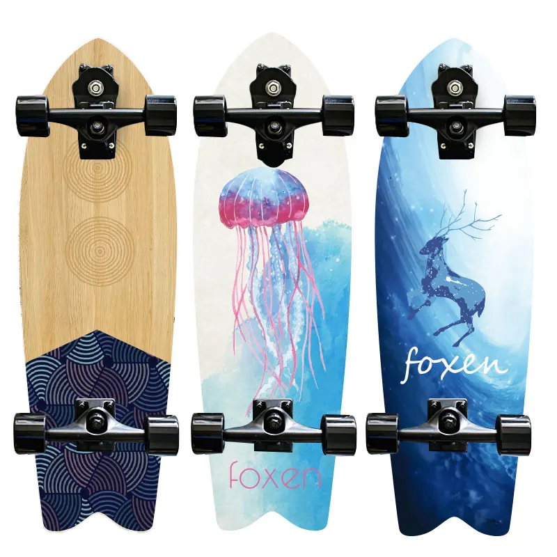 

Кастомный сёрф-скейтборд от производителя в сборе с траками CS7