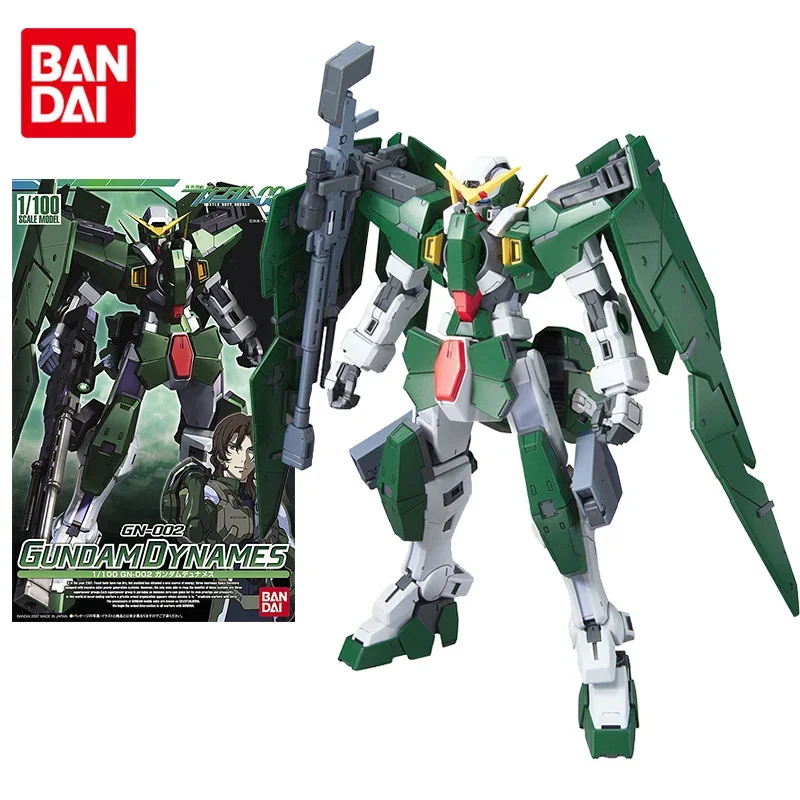 

Bandai Gundam Model Kit Anime Figure HG TV 00 02 1/100 GN-002 Dynames Genuine Gunpla Model Anime Action Figure Toys for Children