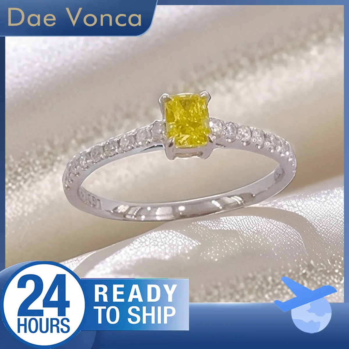 

Кольцо из белого золота 18 карат с желтым бриллиантом, выращенное в лаборатории кольцо с бриллиантом, всего 0,46 карата, кольцо с бриллиантом из бокового камня для помолвки