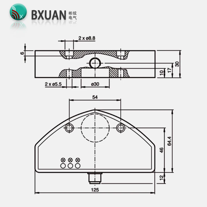 BXUAN F56 series ultrasonic proximity switch sensor 2-meter detection distance switch quantity NPN/PNP analog quantity 4-20mA