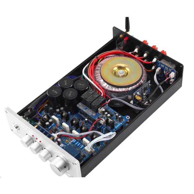 KYYSLB 315*190*75 มม.68 W * 2 + 150 W 4-8 Ohm AC220V AB-3 2.1 High Power HIFI เครื่องขยายเสียงบลูทูธเครื่อง