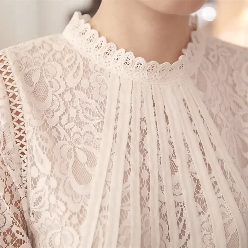 Blusa de manga comprida feminina, camisa branca feminina, roupa casual, monocromática, elegante, nova moda, verão, 2022, 51C
